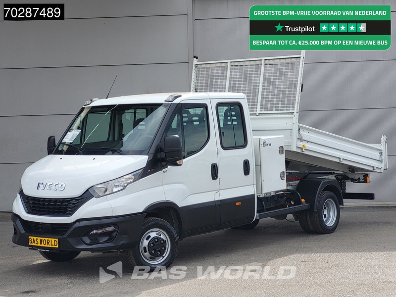 Iveco Daily 35C16 3.0L Kipper met Kist Dubbel Cabine Dubbellucht 3,5t Trekhaak Airco Cruise Euro6 Tipper Benne Kieper 2m3 Airco Trekhaak Cru - Furgão basculante: foto 1 Iveco Daily 35C16 3.0L Kipper met Kist Dubbel Cabine Dubbellucht 3,5t Trekhaak Airco Cruise Euro6 Tipper Benne Kieper 2m3 Airco Trekhaak Cru - Furgão basculante: foto 1