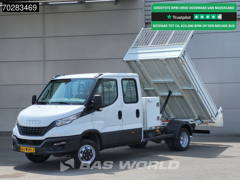 Iveco Daily 35C16 3.0L Kipper met Kist Dubbel Cabine Dubbellucht 3,5t Trekhaak Navi Airco Cruise Camera Euro6 Kieper Tipper Benne 2m3 Airco - Furgão basculante: foto 1 Iveco Daily 35C16 3.0L Kipper met Kist Dubbel Cabine Dubbellucht 3,5t Trekhaak Navi Airco Cruise Camera Euro6 Kieper Tipper Benne 2m3 Airco - Furgão basculante: foto 1