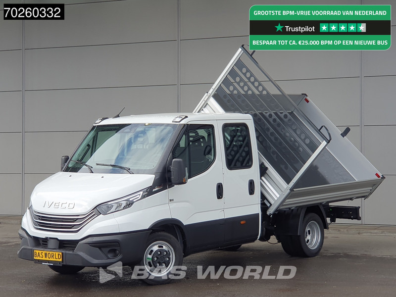 Iveco Daily 35C21 3-Zijdige Kipper Dubbel Cabine 210PK 3.0L Dubbellucht 3,5t Trekhaak ACC Airco LED Camera CarPlay Euro6 Tipper Benne Kieper - Furgão basculante: foto 1 Iveco Daily 35C21 3-Zijdige Kipper Dubbel Cabine 210PK 3.0L Dubbellucht 3,5t Trekhaak ACC Airco LED Camera CarPlay Euro6 Tipper Benne Kieper - Furgão basculante: foto 1