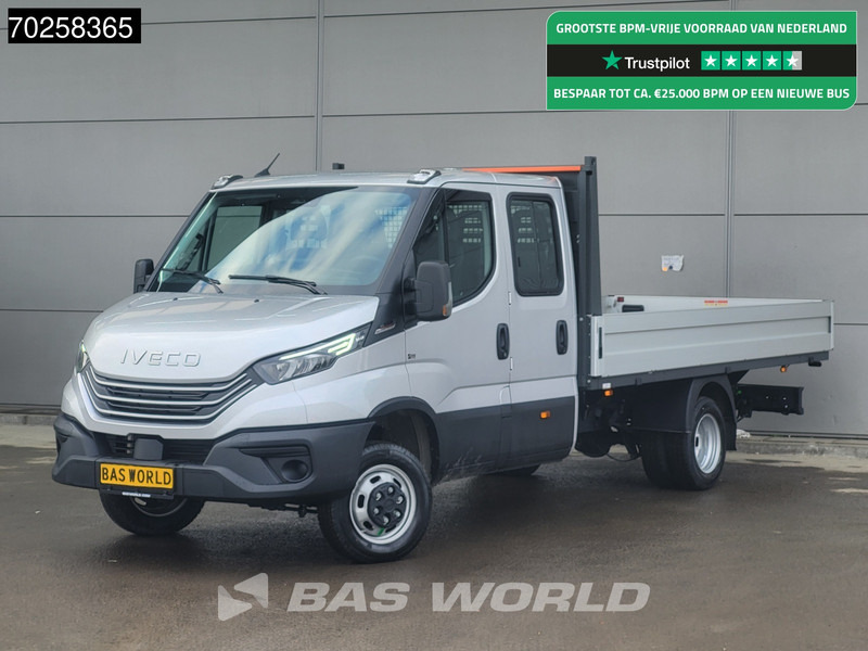 Iveco Daily 35C21 Automaat 2025model Open laadbak Dubbel Cabine CarPlay ACC LED 3,5T Trekvermogen Pritsche Pickup Airco Dubbel cabine - Furgão caixa aberta: foto 1 Iveco Daily 35C21 Automaat 2025model Open laadbak Dubbel Cabine CarPlay ACC LED 3,5T Trekvermogen Pritsche Pickup Airco Dubbel cabine - Furgão caixa aberta: foto 1