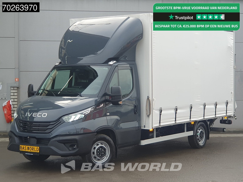 Iveco Daily 35S18 3.0L Automaat Schuifzeilen Laadklep 2025-Model ACC LED Navi 3,5t Trekvermogen Euro6 Schuifzeil Zeilen Meubelbak Bakwagen K - Furgão de toldo: foto 1 Iveco Daily 35S18 3.0L Automaat Schuifzeilen Laadklep 2025-Model ACC LED Navi 3,5t Trekvermogen Euro6 Schuifzeil Zeilen Meubelbak Bakwagen K - Furgão de toldo: foto 1