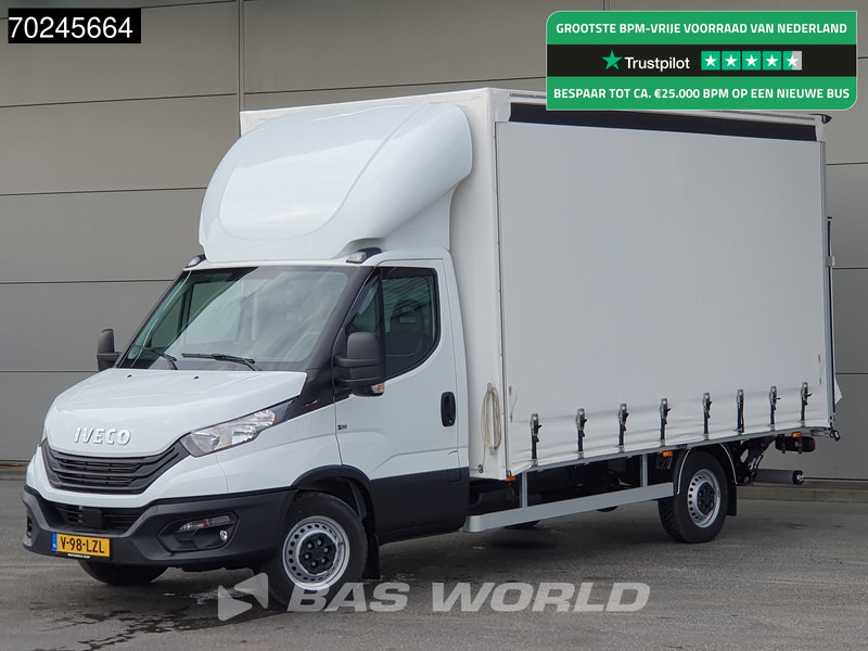 Iveco Daily 35S18 3.0L Laadklep 180PK Schuifzeilen Airco Cruise Bakwagen Euro6 Meubelbak Zeilenwagen Schuifzeil Plane 22m3 Airco Cruise cont - Furgão de toldo: foto 1 Iveco Daily 35S18 3.0L Laadklep 180PK Schuifzeilen Airco Cruise Bakwagen Euro6 Meubelbak Zeilenwagen Schuifzeil Plane 22m3 Airco Cruise cont - Furgão de toldo: foto 1