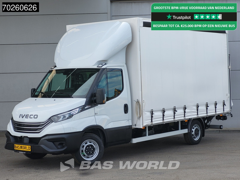 Iveco Daily 35S21 3.0L 210PK Automaat Schuifzeilen Laadklep ACC LED CarPlay Euro6 Schuifzeil Zeilen Koffer Meubelbak Bakwagen Airco - Furgão de toldo: foto 1 Iveco Daily 35S21 3.0L 210PK Automaat Schuifzeilen Laadklep ACC LED CarPlay Euro6 Schuifzeil Zeilen Koffer Meubelbak Bakwagen Airco - Furgão de toldo: foto 1