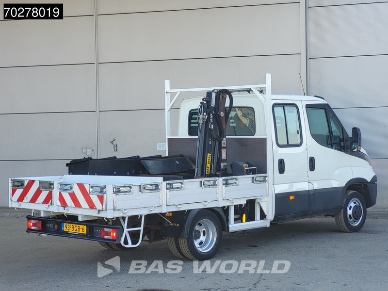 Furgão caixa aberta Iveco Daily 50C17 3.0L Automaat DC Open laadbak Kraan Hiab 017T-2 Airco APK 10-2025 Pickup Crane Kraanwagen Pritsche Airco Dubbel cabine: foto 7