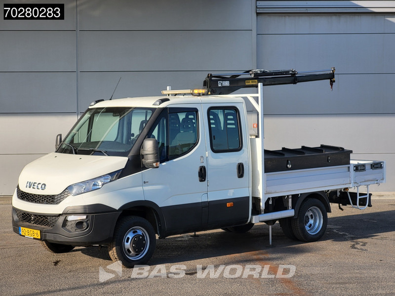 Iveco Daily 50C17 3,0L Automaat HIAB 017T-2 DC Open laadbak Kraan Dubbellucht Airco Euro6 Pickup Crane Kraanwagen Pritsche Airco Dubbel cabi - Furgão caixa aberta: foto 2 Iveco Daily 50C17 3,0L Automaat HIAB 017T-2 DC Open laadbak Kraan Dubbellucht Airco Euro6 Pickup Crane Kraanwagen Pritsche Airco Dubbel cabi - Furgão caixa aberta: foto 2