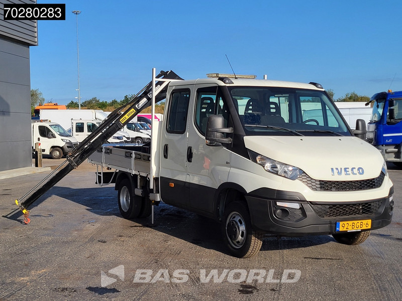 Iveco Daily 50C17 3,0L Automaat HIAB 017T-2 DC Open laadbak Kraan Dubbellucht Airco Euro6 Pickup Crane Kraanwagen Pritsche Airco Dubbel cabi - Furgão caixa aberta: foto 3 Iveco Daily 50C17 3,0L Automaat HIAB 017T-2 DC Open laadbak Kraan Dubbellucht Airco Euro6 Pickup Crane Kraanwagen Pritsche Airco Dubbel cabi - Furgão caixa aberta: foto 3