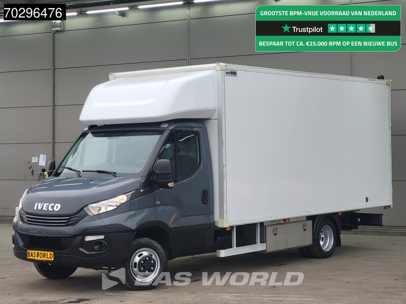Iveco Daily 50C18 3.0L Automaat 3,5t Trekhaak Bakwagen Zijdeur Achterdeuren 180PK 5tons Navi Standkachel Euro6 Meubelbak Koffer Trekhaak - Carrinha de contentor: foto 1 Iveco Daily 50C18 3.0L Automaat 3,5t Trekhaak Bakwagen Zijdeur Achterdeuren 180PK 5tons Navi Standkachel Euro6 Meubelbak Koffer Trekhaak - Carrinha de contentor: foto 1