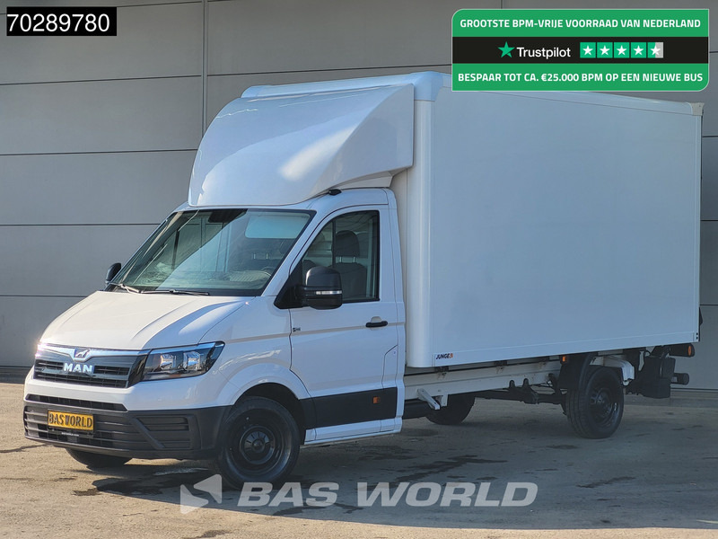 MAN TGE 3.140 Laadklep Automaat Bakwagen Airco Cruise Camera Euro6 Meubelbak Koffer 21m3 Airco - Carrinha de contentor: foto 1 MAN TGE 3.140 Laadklep Automaat Bakwagen Airco Cruise Camera Euro6 Meubelbak Koffer 21m3 Airco - Carrinha de contentor: foto 1
