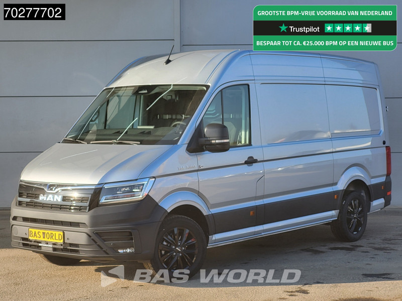 MAN TGE 3.180 Automaat 180PK L3H3 LED Airco Cruise Trekhaak Camera Parkeersensoren L2H2 11m3 Airco Trekhaak - Furgão: foto 1 MAN TGE 3.180 Automaat 180PK L3H3 LED Airco Cruise Trekhaak Camera Parkeersensoren L2H2 11m3 Airco Trekhaak - Furgão: foto 1