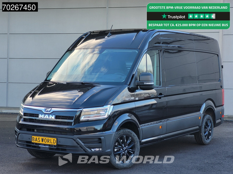 MAN TGE 3.180 Automaat 2025 model Facelift Black Edition L3H3 ACC Trekhaak L2H2 11m3 Airco Trekhaak - Furgão: foto 1 MAN TGE 3.180 Automaat 2025 model Facelift Black Edition L3H3 ACC Trekhaak L2H2 11m3 Airco Trekhaak - Furgão: foto 1