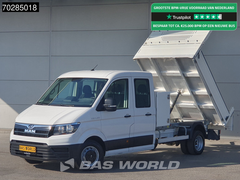 MAN TGE 5.120 Open Laadbak met Kist Dubbel Cabine Dubbellucht 3,5t Trekhaak Navi Airco Cruise Camera Euro6 Pritsche Pickup Open Box 2m3 Airco - Furgão caixa aberta: foto 1 MAN TGE 5.120 Open Laadbak met Kist Dubbel Cabine Dubbellucht 3,5t Trekhaak Navi Airco Cruise Camera Euro6 Pritsche Pickup Open Box 2m3 Airco - Furgão caixa aberta: foto 1