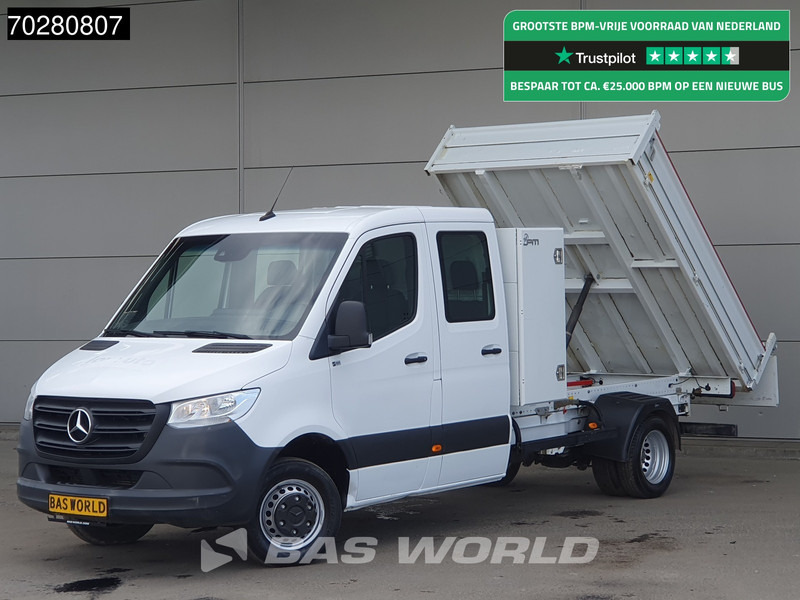 Mercedes-Benz Sprinter 514 CDI Kipper met Kist Dubbel Cabine Dubbellucht 3,5t Trekhaak Airco Cruise Euro6 Kieper Tipper Benne Airco Dubbel cabine Trekh - Furgão basculante: foto 1 Mercedes-Benz Sprinter 514 CDI Kipper met Kist Dubbel Cabine Dubbellucht 3,5t Trekhaak Airco Cruise Euro6 Kieper Tipper Benne Airco Dubbel cabine Trekh - Furgão basculante: foto 1