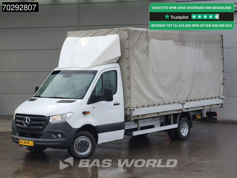 Mercedes-Benz Sprinter 519 CDI 3.0L V6 Automaat 484cm Dubbellucht Huif Bakwagen 190PK Airco Cruise Euro6 Meubelbak Koffer Airco Cruise control - Furgão de toldo: foto 1 Mercedes-Benz Sprinter 519 CDI 3.0L V6 Automaat 484cm Dubbellucht Huif Bakwagen 190PK Airco Cruise Euro6 Meubelbak Koffer Airco Cruise control - Furgão de toldo: foto 1