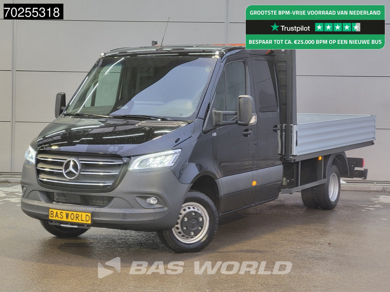 Mercedes-Benz Sprinter 519 CDI Automaat Open Laadbak Dubbel Cabine 3.5t trekhaak LED Navi Camera ACC Pickup Pritsche Airco Dubbel cabine Trekhaak Cruis - Furgão caixa aberta: foto 1 Mercedes-Benz Sprinter 519 CDI Automaat Open Laadbak Dubbel Cabine 3.5t trekhaak LED Navi Camera ACC Pickup Pritsche Airco Dubbel cabine Trekhaak Cruis - Furgão caixa aberta: foto 1