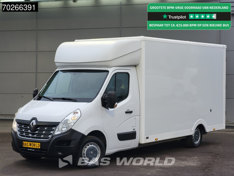 Renault Master 130pk Bakwagen Verkoopwagen Airco Cruise Euro6 Plancher Meubelbak Foodtruck Paardenwagen 20m3 Airco Cruise control - Carrinha de contentor: foto 1 Renault Master 130pk Bakwagen Verkoopwagen Airco Cruise Euro6 Plancher Meubelbak Foodtruck Paardenwagen 20m3 Airco Cruise control - Carrinha de contentor: foto 1