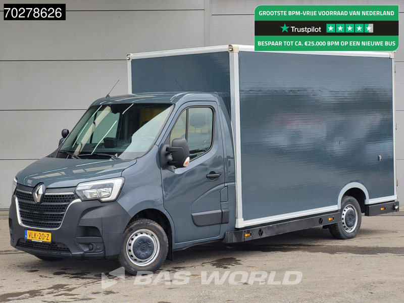 Renault Master 150PK Bakwagen Airco Cruise Luchtvering Meubelbak Plancher Verkoopwagen Foodtruck Paardenwagen 18m3 Airco Cruise control - Carrinha de contentor: foto 1 Renault Master 150PK Bakwagen Airco Cruise Luchtvering Meubelbak Plancher Verkoopwagen Foodtruck Paardenwagen 18m3 Airco Cruise control - Carrinha de contentor: foto 1