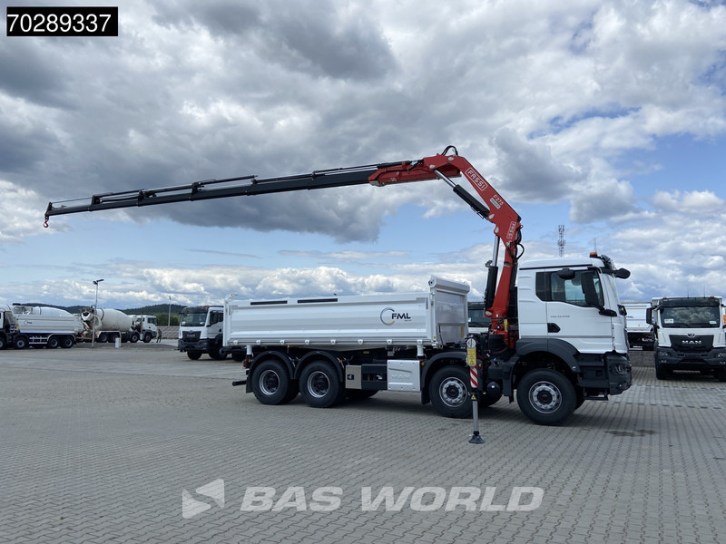 MAN TGS 35.440 8X4 NEW! Fassi F275.026 Kran Crane 13m3 3-Sided Tipper Big-Axle Euro 6 - Caminhão basculante, Caminhão grua: foto 3 MAN TGS 35.440 8X4 NEW! Fassi F275.026 Kran Crane 13m3 3-Sided Tipper Big-Axle Euro 6 - Caminhão basculante, Caminhão grua: foto 3