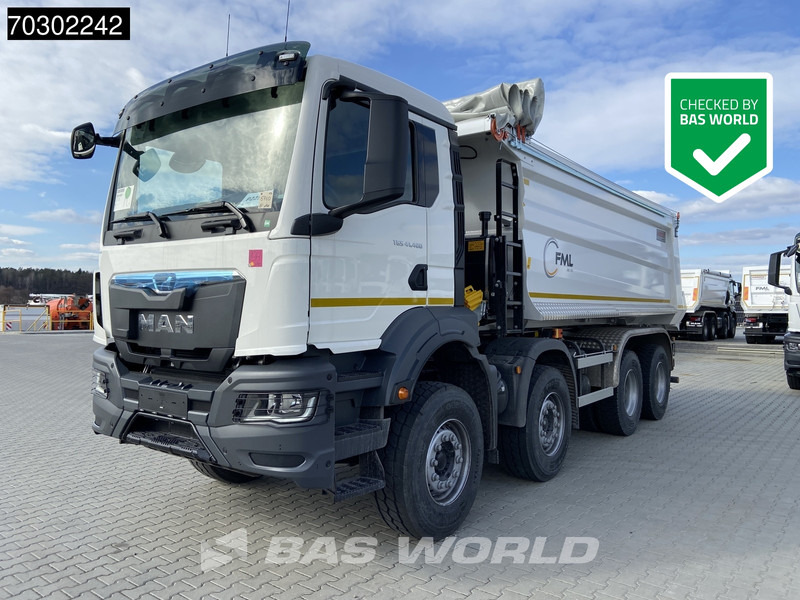 MAN TGS 41.400 8X4 20m3 KH Kipper Tarpaulin Automatic Big-Axle EURO 2 - Caminhão basculante: foto 1 MAN TGS 41.400 8X4 20m3 KH Kipper Tarpaulin Automatic Big-Axle EURO 2 - Caminhão basculante: foto 1