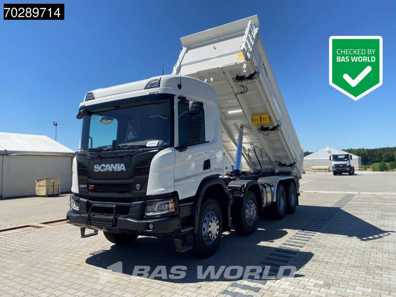 Scania P420 8X4 NEW! 13,5m3 3-way tipper Hardox450 Steel Steelsuspension Euro 6 - Caminhão basculante: foto 1 Scania P420 8X4 NEW! 13,5m3 3-way tipper Hardox450 Steel Steelsuspension Euro 6 - Caminhão basculante: foto 1