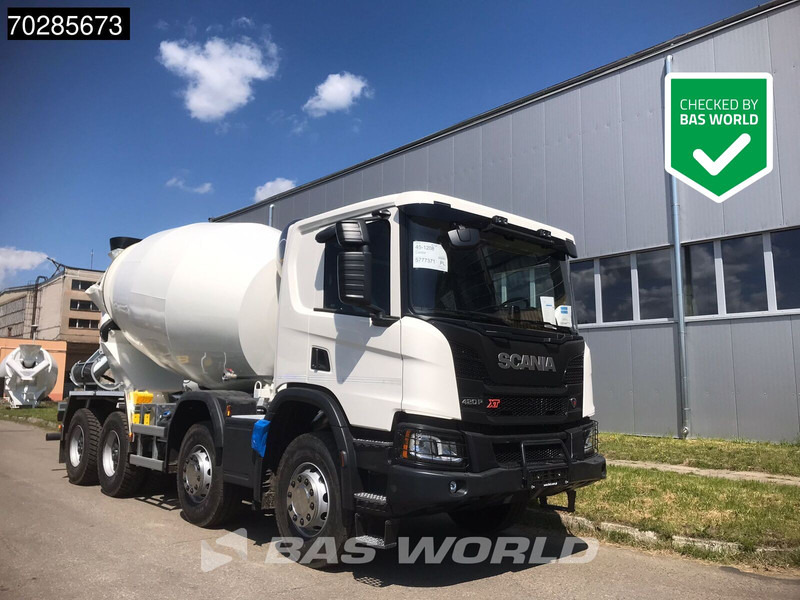 Scania P420 XT 8X4 NEW! 10m3 FML Mixer Automatic Steel suspension Big-Axle Euro 6 - Caminhão betoneira: foto 1 Scania P420 XT 8X4 NEW! 10m3 FML Mixer Automatic Steel suspension Big-Axle Euro 6 - Caminhão betoneira: foto 1
