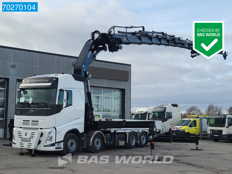 Volvo FH 460 8X2 Effer 1000 9S + 6S Kran + Fly-Jib Liftachse VEB+ Euro 6 - Camião de caixa aberta/ Plataforma, Caminhão grua: foto 1 Volvo FH 460 8X2 Effer 1000 9S + 6S Kran + Fly-Jib Liftachse VEB+ Euro 6 - Camião de caixa aberta/ Plataforma, Caminhão grua: foto 1