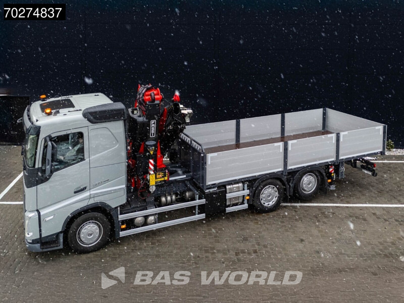 Camião de caixa aberta/ Plataforma, Caminhão grua nuevo Volvo FH 500 6X2 NEW! Fassi F545RA Kran Crane VEB+ Lift-Lenkachse: foto 16
