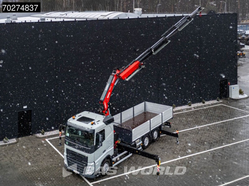 Camião de caixa aberta/ Plataforma, Caminhão grua nuevo Volvo FH 500 6X2 NEW! Fassi F545RA Kran Crane VEB+ Lift-Lenkachse: foto 15