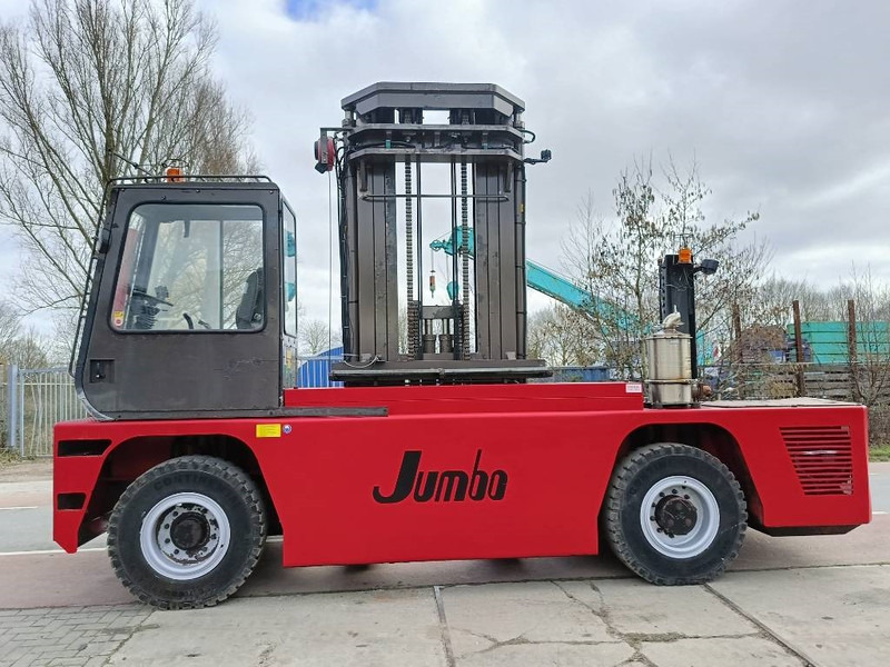 Jumbo J/SH 120/14/75 zijlader side forklift stapler 12 T - Empilhador lateral: foto 1 Jumbo J/SH 120/14/75 zijlader side forklift stapler 12 T - Empilhador lateral: foto 1