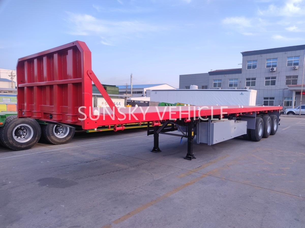 SUNSKY Flatbed Trailer with henred type axles and suspension - Semi-reboque plataforma/ Caixa aberta: foto 1 SUNSKY Flatbed Trailer with henred type axles and suspension - Semi-reboque plataforma/ Caixa aberta: foto 1