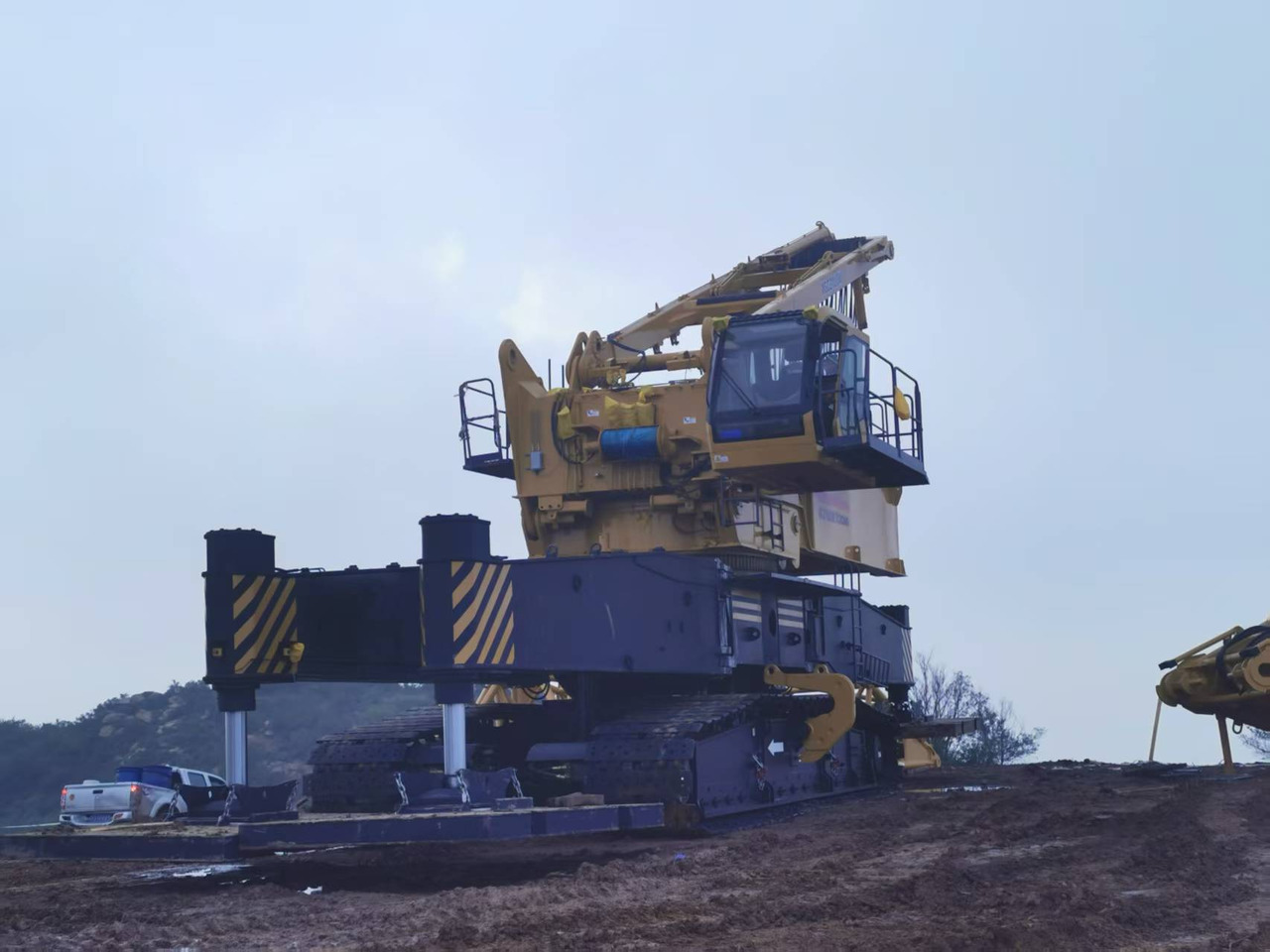 Guindaste sobre esteiras XCMG Official Construction Mobile Crane XGC2100W 110Ton Used Hydraulic Crawler Crane: foto 8