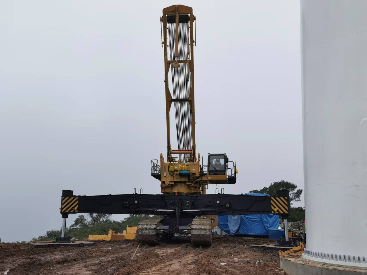 Guindaste sobre esteiras XCMG Official Construction Mobile Crane XGC2100W 110Ton Used Hydraulic Crawler Crane: foto 7