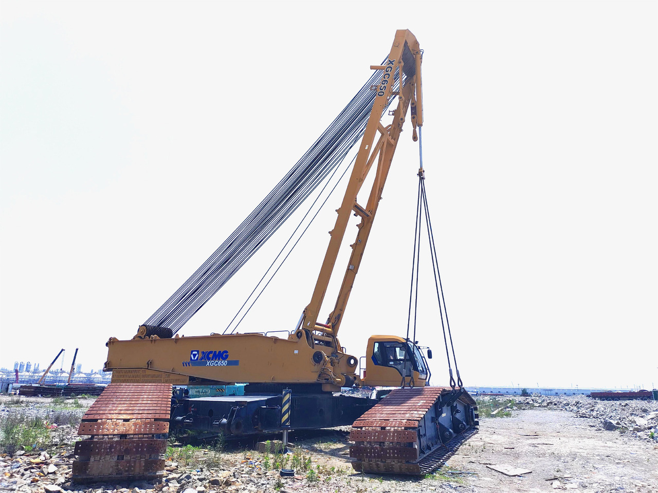 XCMG Official Hydraulic Lifting Crawler Crane XGC650 650 Used Mobile Crane Price For Sale - Guindaste sobre esteiras: foto 3 XCMG Official Hydraulic Lifting Crawler Crane XGC650 650 Used Mobile Crane Price For Sale - Guindaste sobre esteiras: foto 3