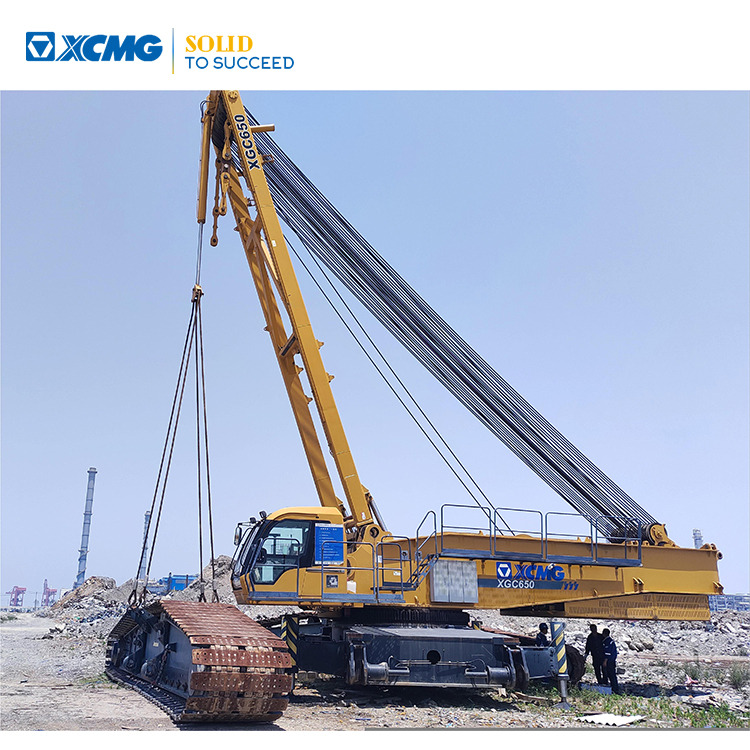 XCMG Official Hydraulic Lifting Crawler Crane XGC650 650 Used Mobile Crane Price For Sale - Guindaste sobre esteiras: foto 1 XCMG Official Hydraulic Lifting Crawler Crane XGC650 650 Used Mobile Crane Price For Sale - Guindaste sobre esteiras: foto 1
