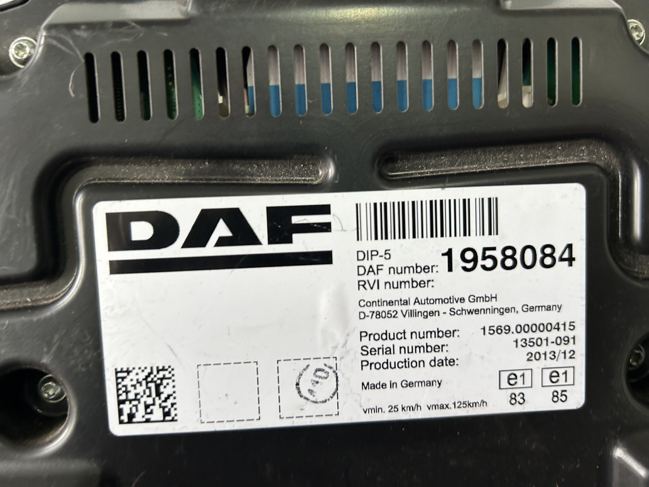 DAF DAF XF 106 CLOCK COUNTER 1958084 - Painel de instrumentos: foto 3 DAF DAF XF 106 CLOCK COUNTER 1958084 - Painel de instrumentos: foto 3