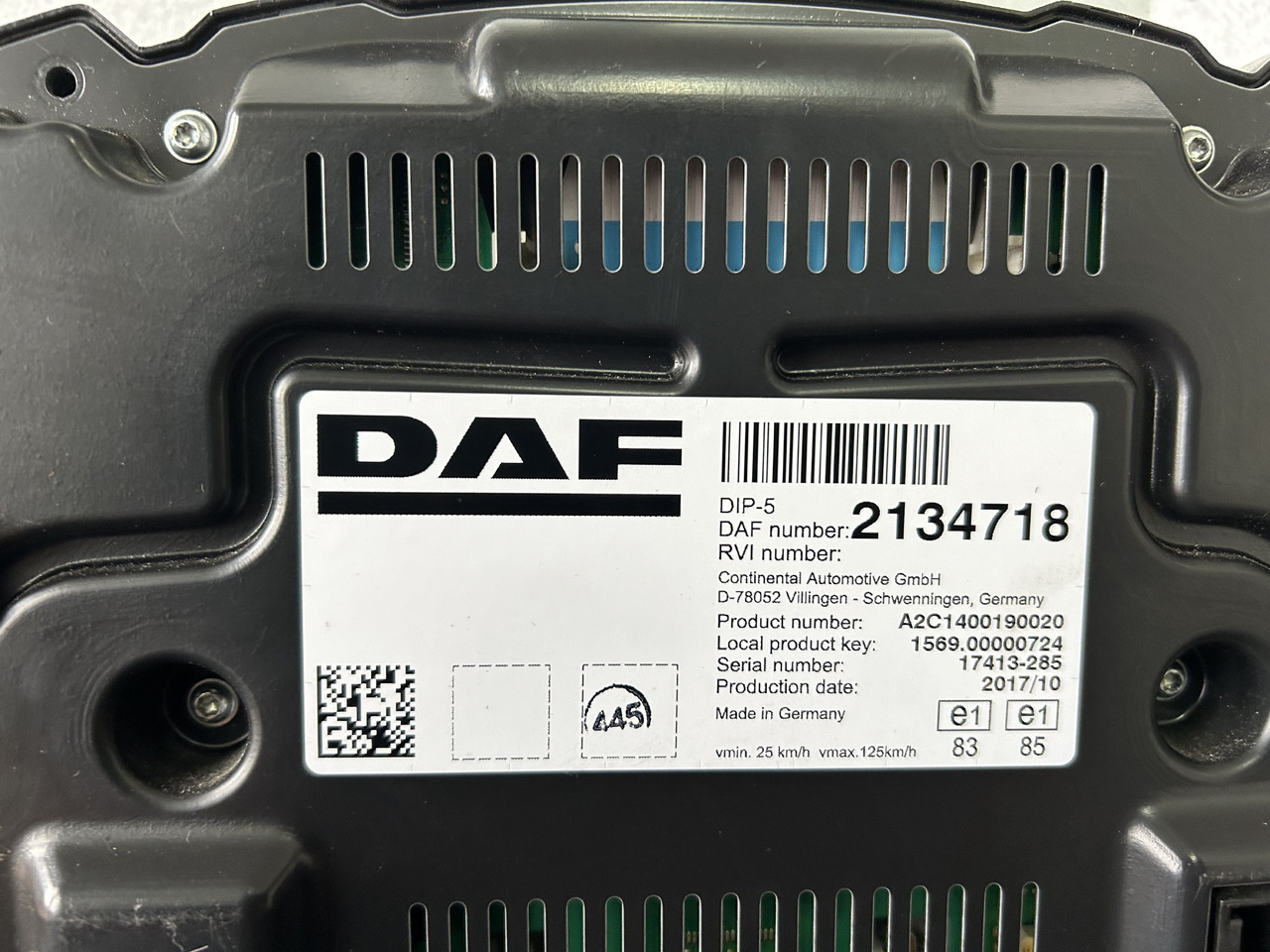 DAF DAF XF 106 CLOCK COUNTER 2134718 - Painel de instrumentos: foto 3 DAF DAF XF 106 CLOCK COUNTER 2134718 - Painel de instrumentos: foto 3