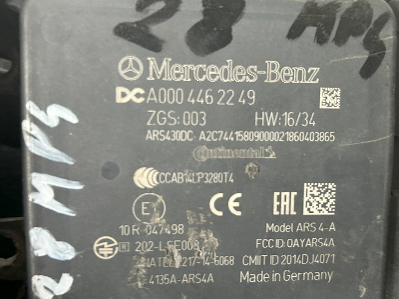 MERCEDES-BENZ RADAR DISTRONIC ACTROS MP4 - Centralina electrónica: foto 4 MERCEDES-BENZ RADAR DISTRONIC ACTROS MP4 - Centralina electrónica: foto 4