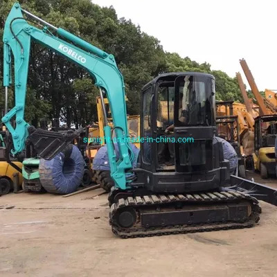 Good Price Second Hand Mini Excavator Kobelco Sk55sr Small Digger with Quick Hitch for Sale - Escavadora de rastos: foto 1 Good Price Second Hand Mini Excavator Kobelco Sk55sr Small Digger with Quick Hitch for Sale - Escavadora de rastos: foto 1
