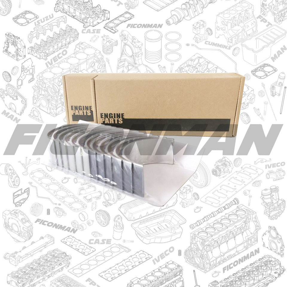 FPT CASE IVECO SFH Cursor9 SET OF CONN ROD BRGS STD 500054903 8094908 - Engine bearing de Caminhão: foto 1 FPT CASE IVECO SFH Cursor9 SET OF CONN ROD BRGS STD 500054903 8094908 - Engine bearing de Caminhão: foto 1