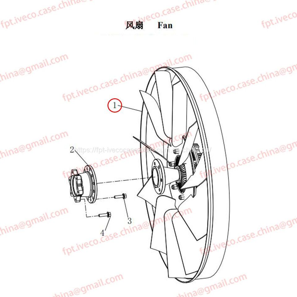 MAN D0836 Fan assembly 06601-0282 - Ventilador de Caminhão: foto 1 MAN D0836 Fan assembly 06601-0282 - Ventilador de Caminhão: foto 1