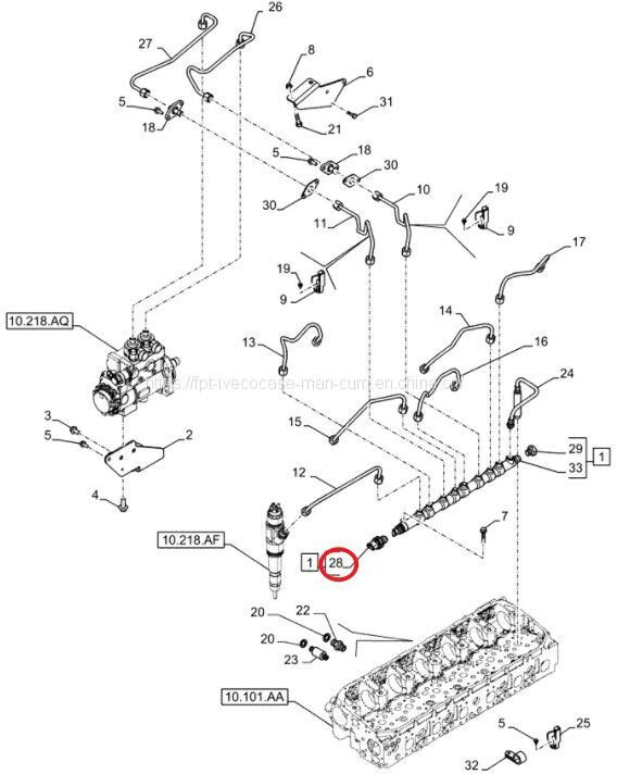 OEM Engine Cursor11 EURO 6 F3GFE613A B001 5801863562/5801690111 Common rail sensor F5801483105 - Sensor: foto 2 OEM Engine Cursor11 EURO 6 F3GFE613A B001 5801863562/5801690111 Common rail sensor F5801483105 - Sensor: foto 2