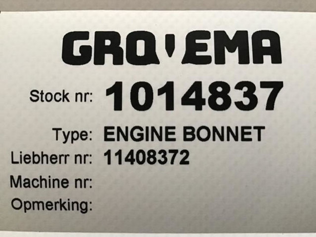 Liebherr Engine Bonnet - Capô: foto 3 Liebherr Engine Bonnet - Capô: foto 3