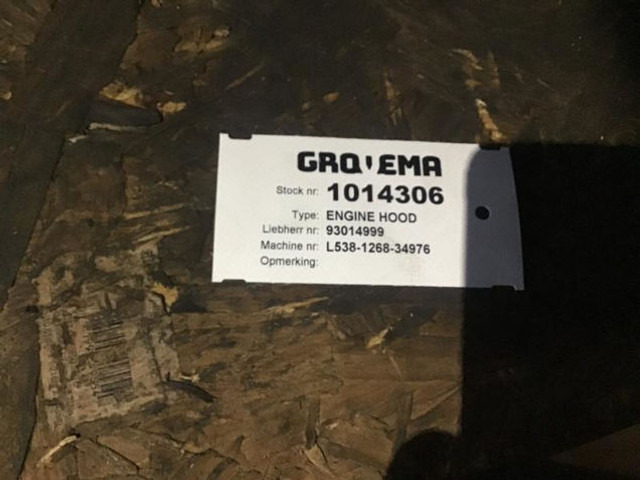 Liebherr Engine Hood - Capô: foto 4 Liebherr Engine Hood - Capô: foto 4
