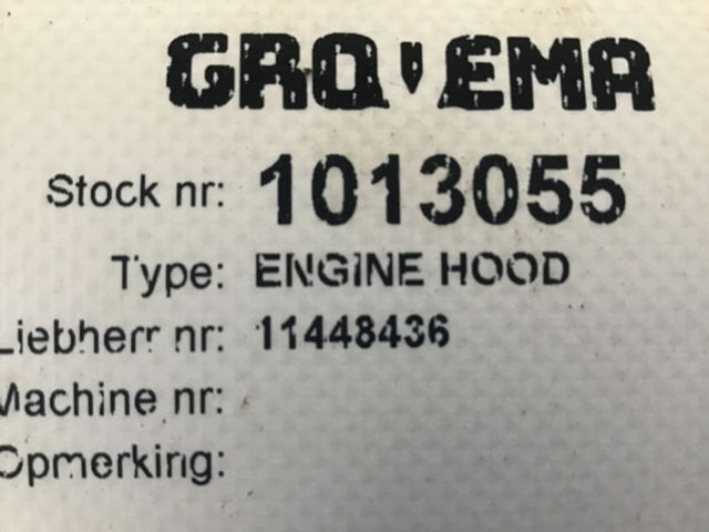 Liebherr Engine Hood - Capô: foto 5 Liebherr Engine Hood - Capô: foto 5