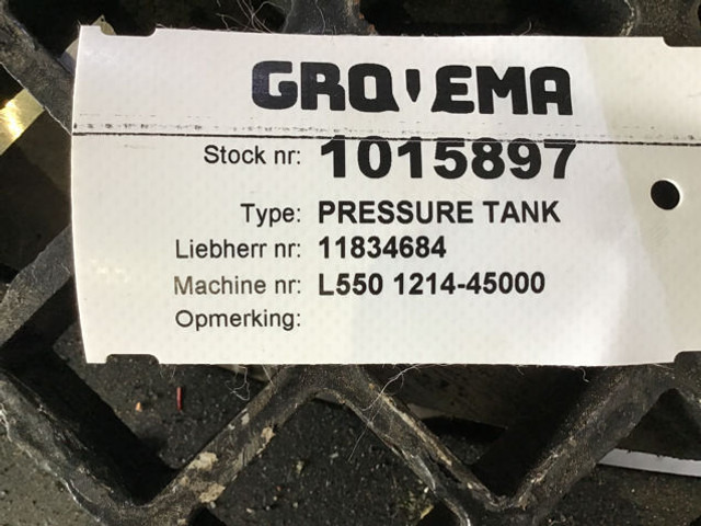 Liebherr Pressure Tank - Tanque de combustível: foto 1 Liebherr Pressure Tank - Tanque de combustível: foto 1