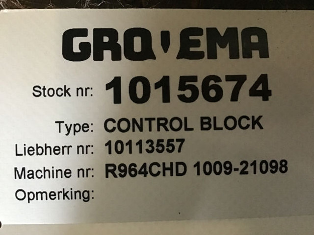 Liebherr R964C / R966 / R970 / R974 / R974C - Bloco do motor: foto 1 Liebherr R964C / R966 / R970 / R974 / R974C - Bloco do motor: foto 1