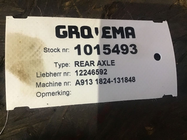 Liebherr Rear Axle - Eixo e peças: foto 1 Liebherr Rear Axle - Eixo e peças: foto 1
