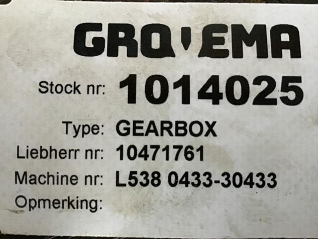 Liebherr Travel Gearbox - Caixa de câmbio: foto 3 Liebherr Travel Gearbox - Caixa de câmbio: foto 3