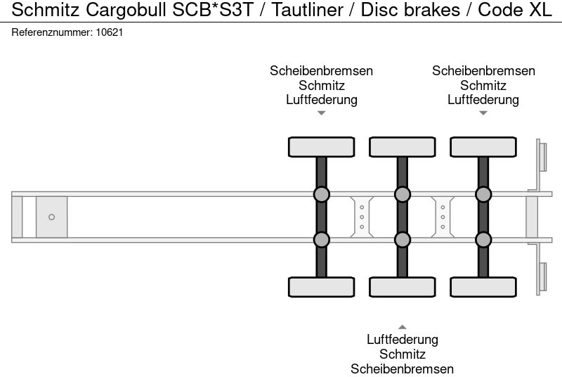 Semi-reboque de lona Schmitz Cargobull SCB*S3T / Tautliner / Disc brakes / Code XL: foto 10