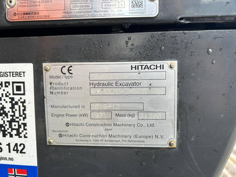 Hitachi ZX 300 LC-6 - Escavadora de rastos: foto 5 Hitachi ZX 300 LC-6 - Escavadora de rastos: foto 5
