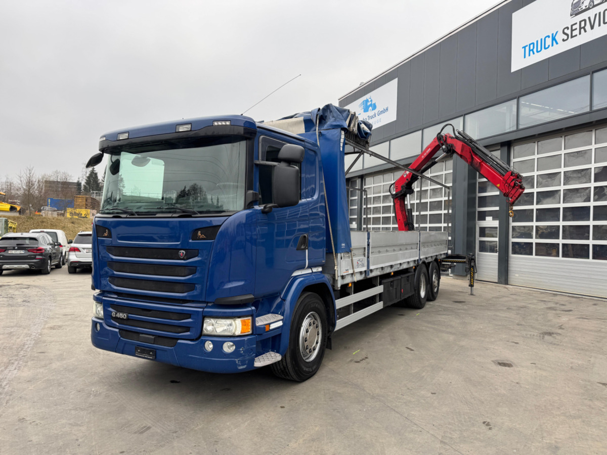 SCANIA G450 6x2 Hiab 122-4 - Caminhão grua: foto 1 SCANIA G450 6x2 Hiab 122-4 - Caminhão grua: foto 1